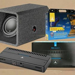W6 Series 12" Dual Voice Coil Bass Speaker Monoblock Subwoofer Amplifier Amp Wiring Kit 1200 Watt Package 🚨 Payment Options Available 🚨 