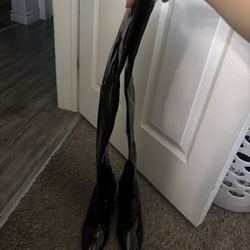 Latex Thigh High boots