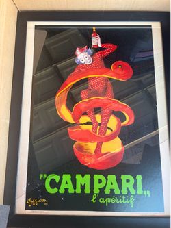 1921  Poster Bitter Campari  Aperitif