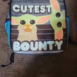 Star Wars backpack Baby Yoda Bookbag Cutest Bounty Disney 16 Inch Blue Grogu