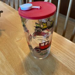 Vintage Hazel Atlas Antique Cars Cocktail Shaker