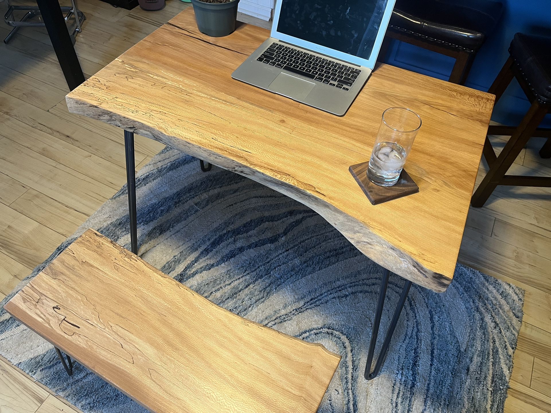 Desk/ Small Table And Bench