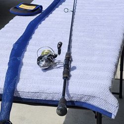 Awesome spin combo.  Fishing syndicate FSG-Bass SP800MH 10-20LB with a diawa procyon 4000-cxh.$160
