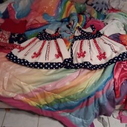 Summer 4of July Girl Dresses 