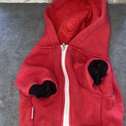 iChoue Little Devil Dog Halloween Costumes Clothes Sweater Cute Funny for English Bulldog Cold Weather Winter Coats Hoodies Frenchie   Size small Used