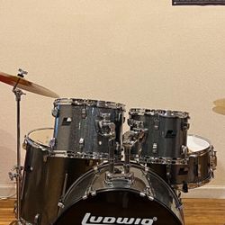 Ludwig BackBeat 5-Piece Drum Set W Cymbals