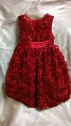 American Princess 6 Sequin Holiday Dress
