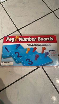 Lakeshore Peg Number Boards