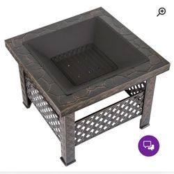 26 Inch Square Outdoor Firepit