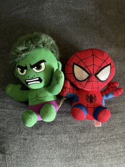 TY Marvel Plush Set – Hulk & Spider-Man – Soft & Collectible!