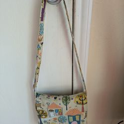 Very Nice Multi Colored Fabric Crossbody Purse In Great Condition And Shape 