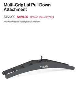 Titan Multi Grip Lat Pulldown Attachment