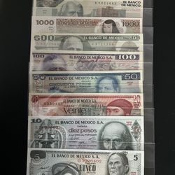 Nine Brand New Mexico Notes For Collectors