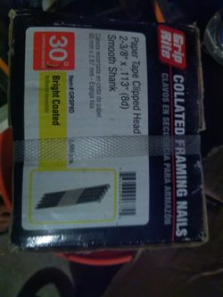 Collated framing nails