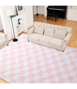 Fluffy large area rug