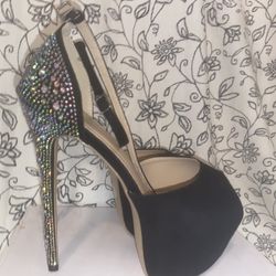 Black / Gem stiletto Hills