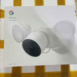 Google Nest Cam with Floodlight - Wired Outdoor Smart Home Security Camera