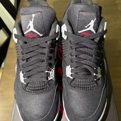 Jordan 4 Black Canvas Size 8.5 Mens