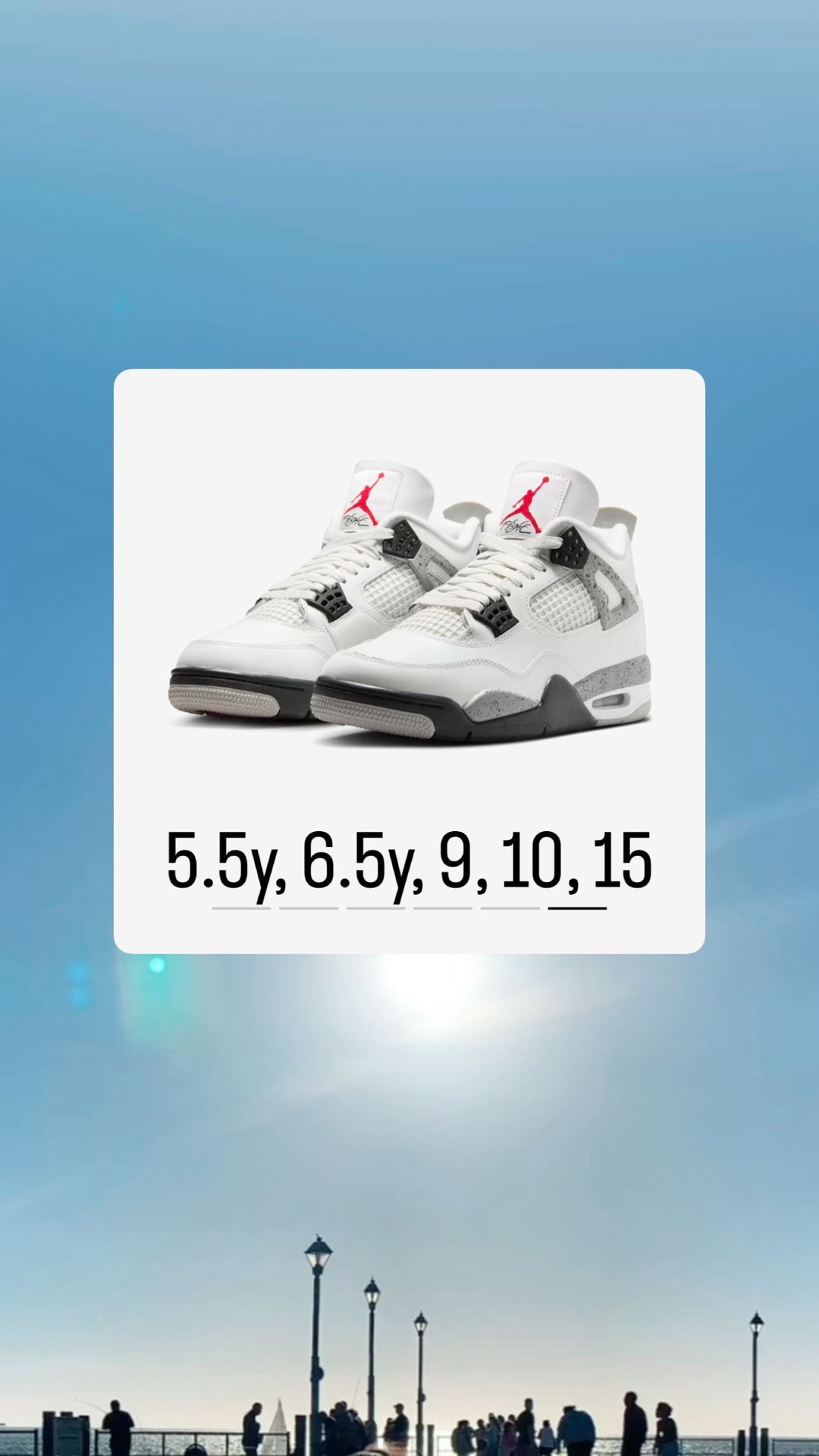 Jordan 4 White Cement