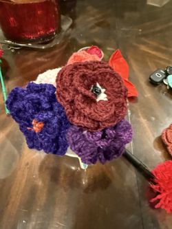 Crochet Flower Pens