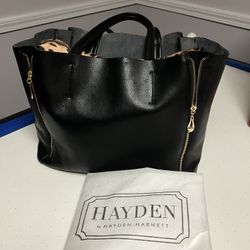 New Hayden Handbag With Detachable Animal Print Pull -Out Bag