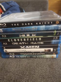 Lot of 9 Blu Rays.