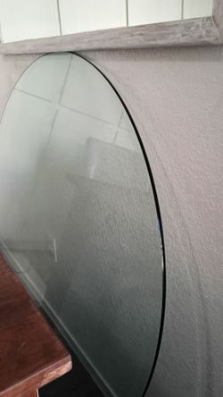 Glass top dining table