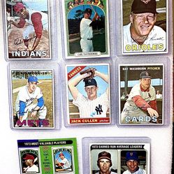 Vintage Baseball Star Lot - 1970 Yastrzemski, 1973 Bench MVP, Seaver/Palmer Leaders + 1960s Common