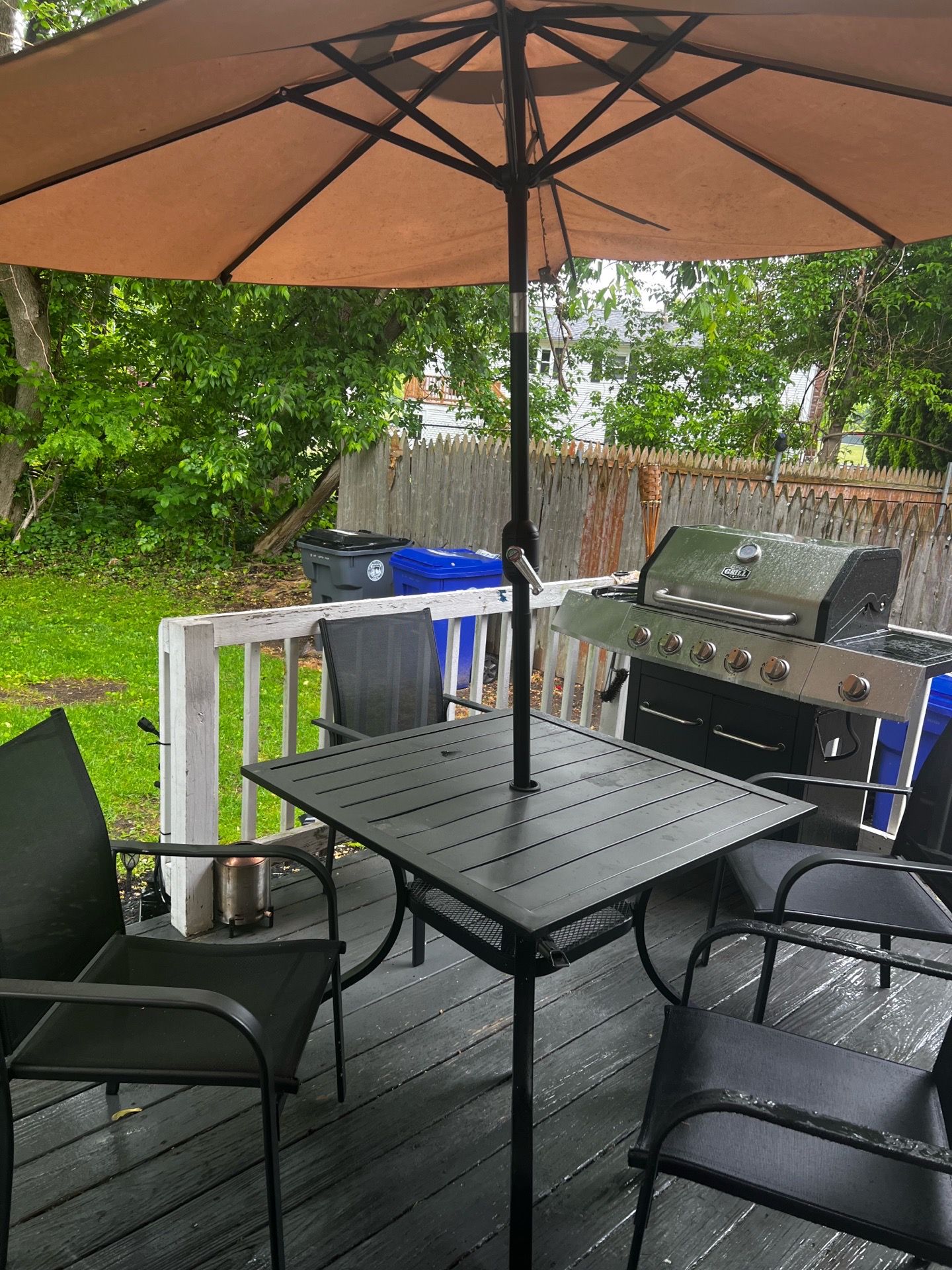 Patio set and grill for sale