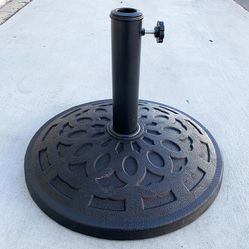 $30 (New in box) Patio umbrella base 19” round stand outdoor garden market, weight 30lbs 