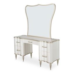 London Place Creamy Pearl Vanity with Mirror