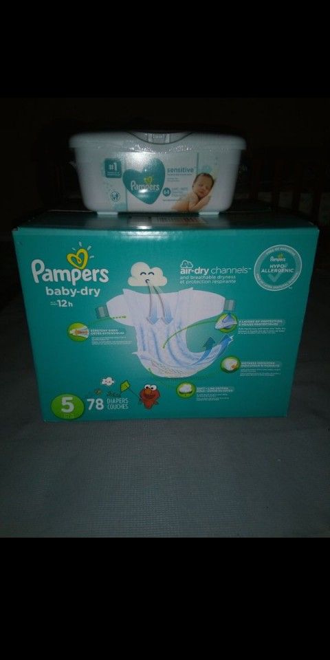 Pampers and wipes bundle