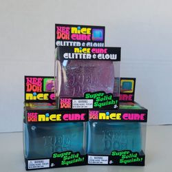 *AUTHENTIC*
NeeDoh Nice Cube Glitter & Glow Squishy Toys