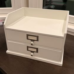 Pottery Barn Desk Organizer with 2 drawer