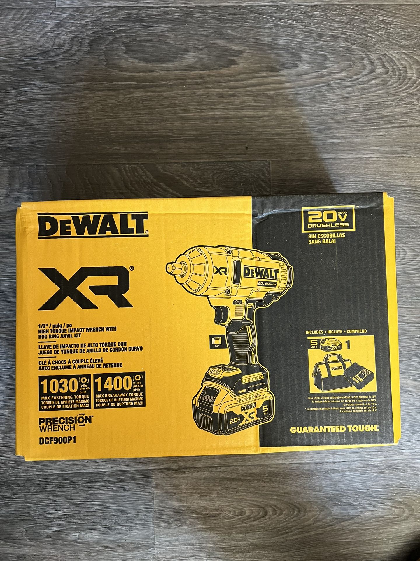 Dewalt 20v 1/2 High Torque Impact Wrench Kit.