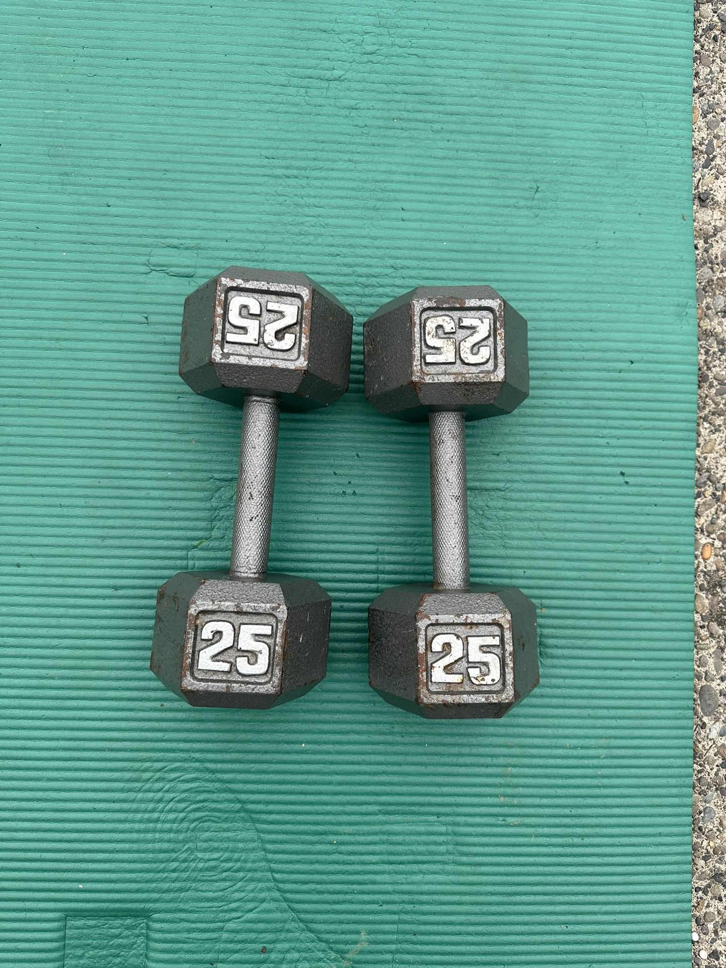 25lbs dumbbells
