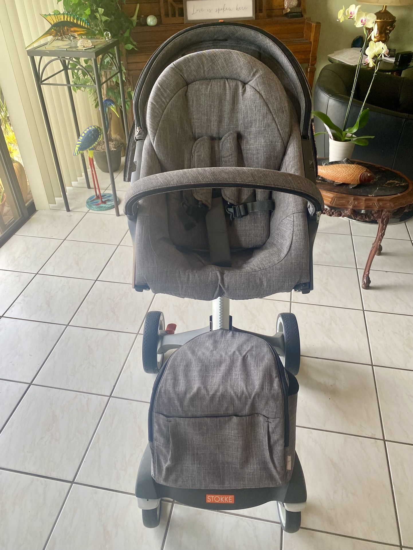 Stokke Stroller, Car Seat., Barbie dolls, Bike Helmets