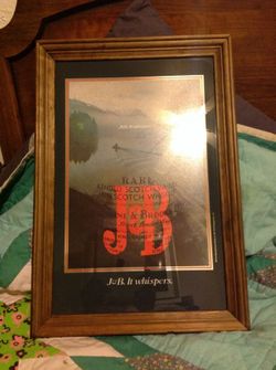 Vintage J&B it whispers mirror