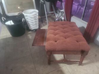 1950s Rolling Seat W/ Built In Table