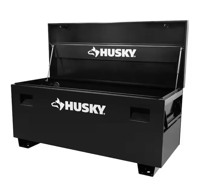 Husky Tool Storage 60" W Black Steel Jobesite Toolbox