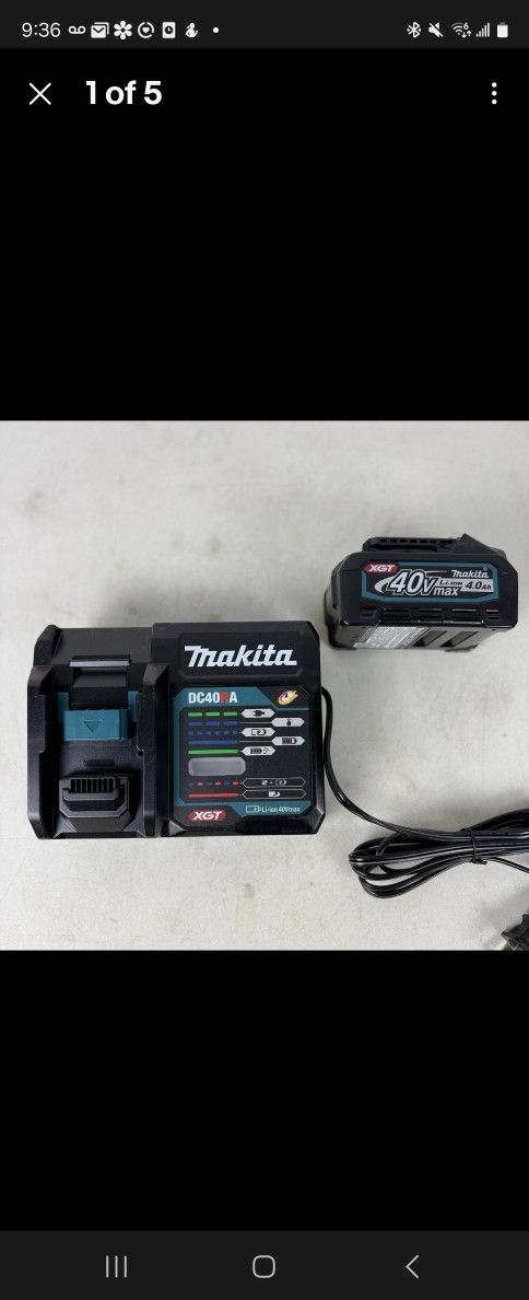 Makita 40v Battery And Charger New