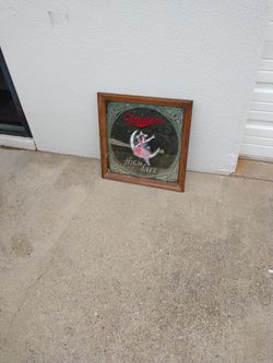 Miller Highlife Collector Art On Mirror