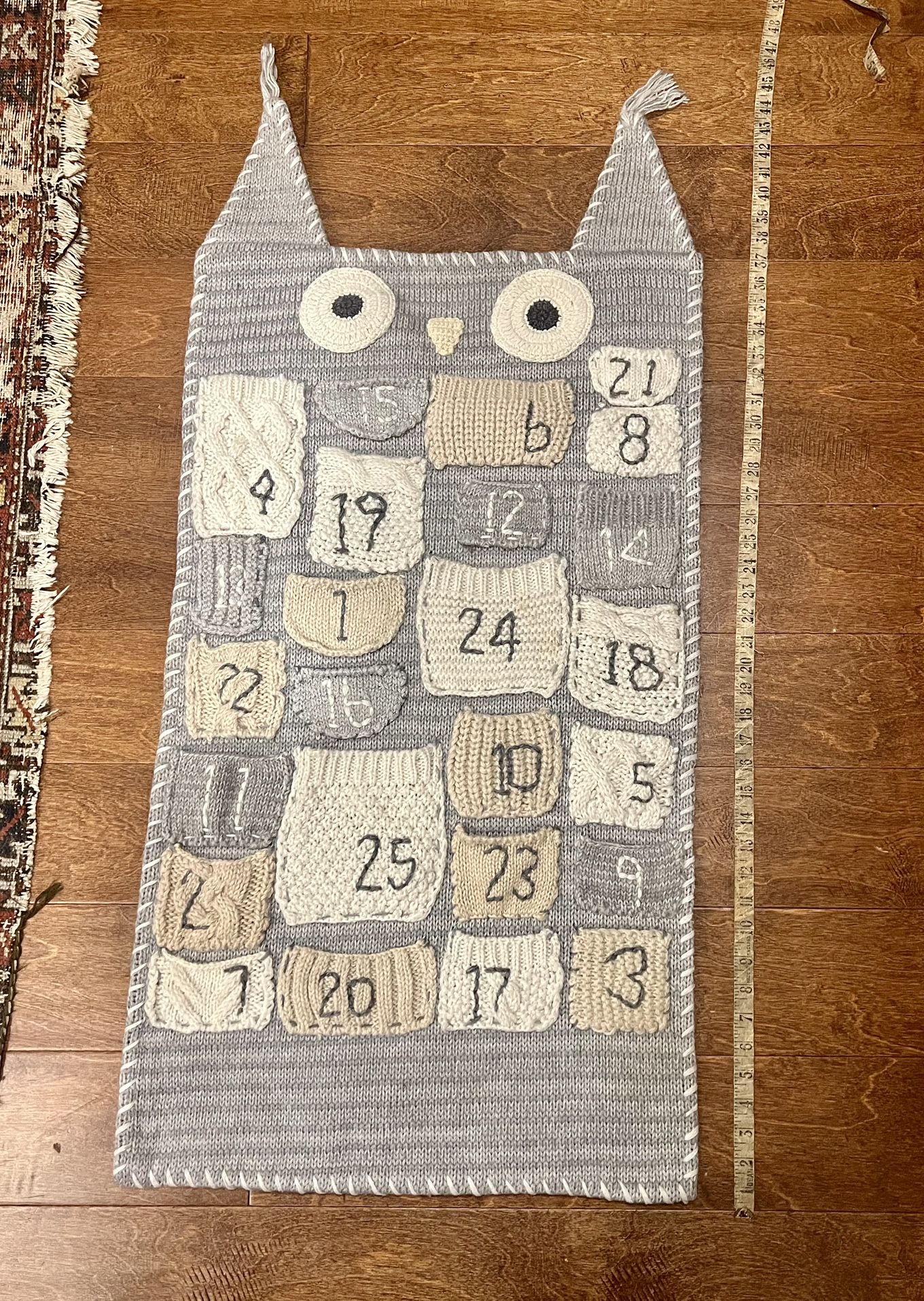Knit Wall Hanging Advent Calendar