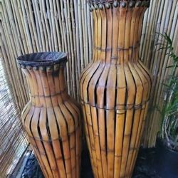 Vintage Bamboo Bins