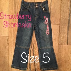 Strawberry Shortcake jeans size 5