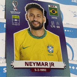 2022 Panini FIFA World Cup Qatar Stickers NEYMAR JR. BRA 17