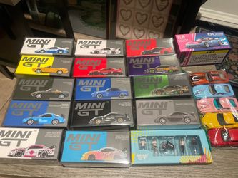 Lot of mini GT cars . What you see is what you get $300. First come first served. 1:64 scale. Local pick up in Whittier CA
