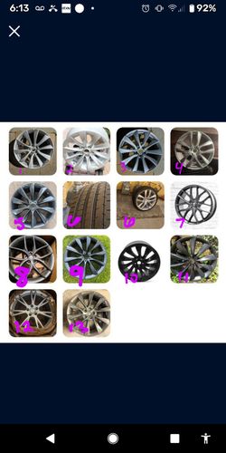 Tesla Wheels Genuine OEM Tesla $100-$1000