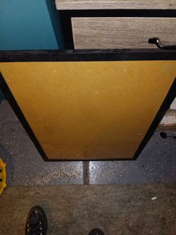Cork Board with Black Frame