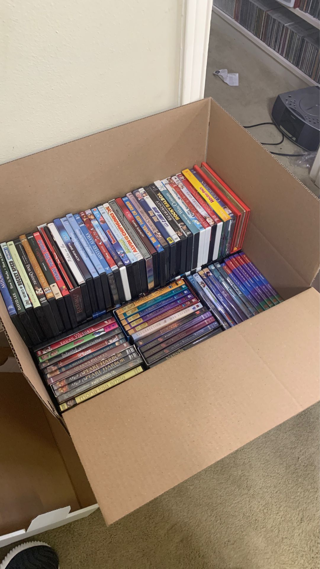 Box of DVD’s